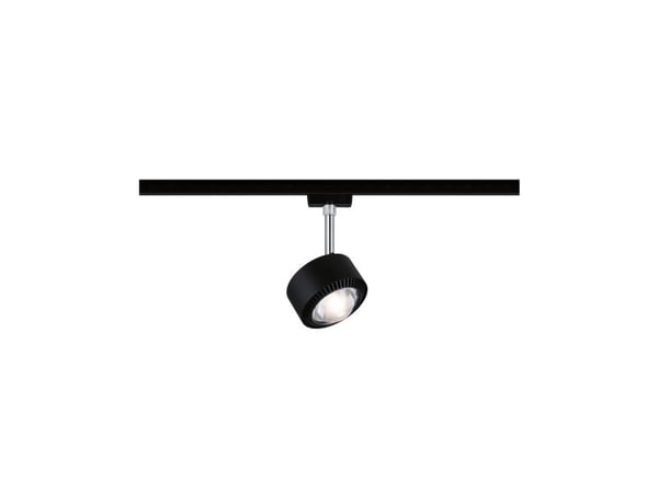 Paulmann Aldan, Spotlight på skinne, 1 ampuller, LED, 8 W, 4000 K, Sort, Kromfarget