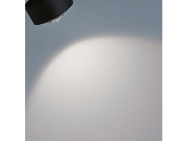 Paulmann Aldan, Spotlight på skinne, 1 ampuller, LED, 8 W, 4000 K, Sort, Kromfarget