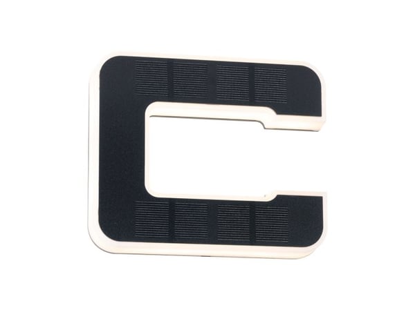 Paulmann Letter C, Utendørs vegglampe, Svart, Plast, IP44, Fasade, III
