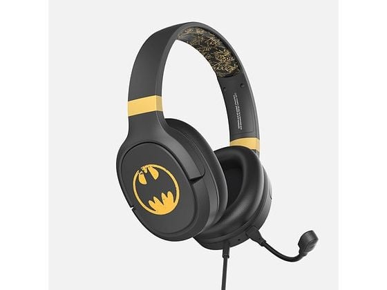 OTL Technologies DC Comics Batman Pro G1, Langallinen, Pelaaminen, 230 g, Kuulokkeet, Musta, Kulta