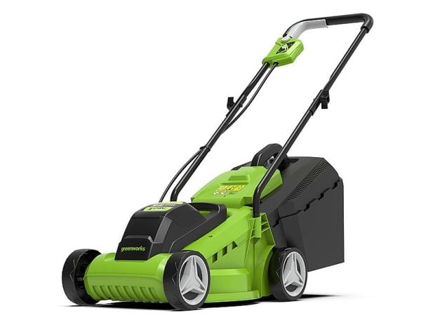 Greenworks 2516107UB, Gressklipper som man spaserer bak, 520 m², 33 cm, 2,5 cm, 7,5 cm, 520 m²