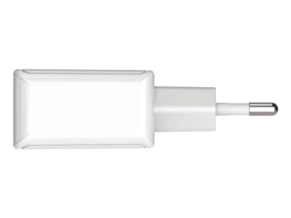 ANSMANN HC212 - Strømadapter - 12 watt - 2400 mA - 2 utgangskontakter (USB) - hvit
