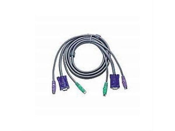 ATEN 2L-5002P/C - Tangentbords-/video-/muskabel - PS/2, HD-15 (VGA) (hane) till PS/2, HD-15 (VGA) - 1.8 m - för ATEN KH98; CE 250; MasterView Conso...