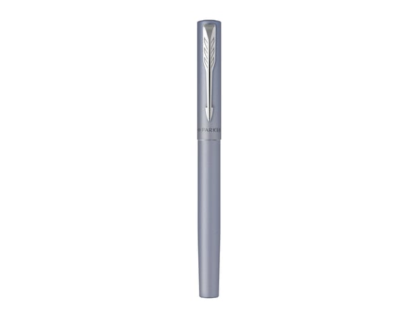 Parker Vector XL, Sølv, Fyllesystem med patron, Blå, Rustfritt stål, Medium, Ambidekstriøs