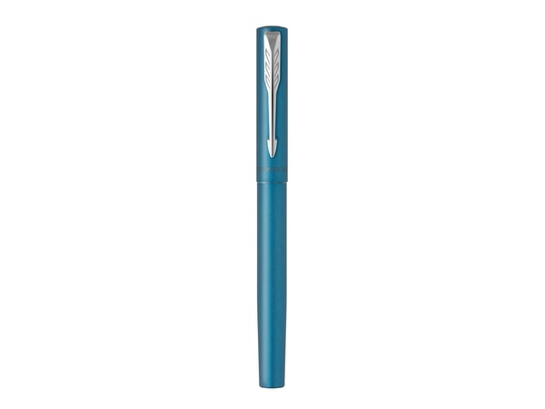 Parker Vector XL, blågrønn, Patronpåfyllingssystem, Blå, Rustfritt stål, Medium, Ambidextrous