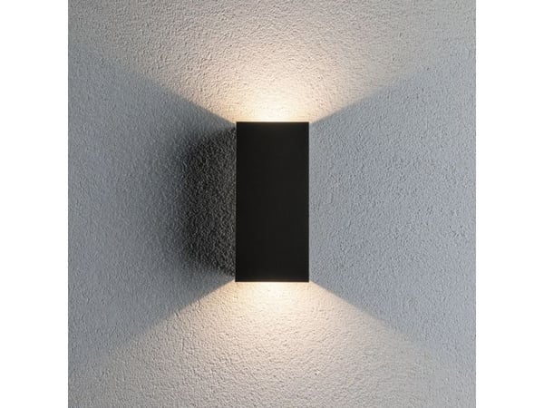 Paulmann Flame, Vegglys, Antrasitt, Aluminium, IP44, Fasade, I