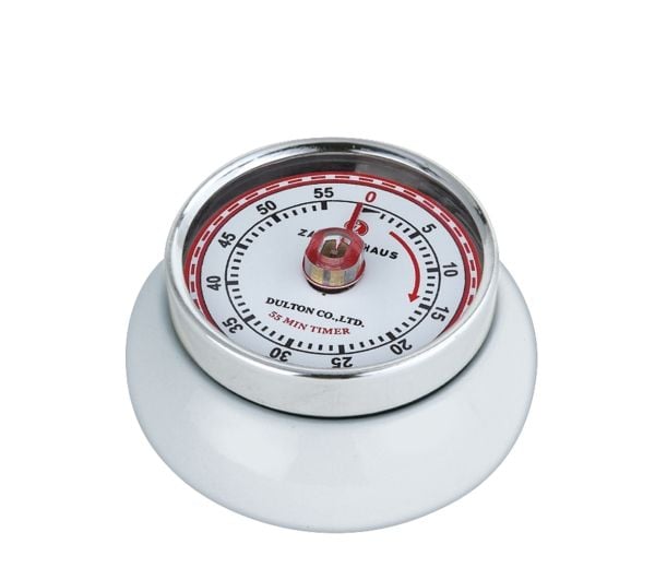 Zassenhaus SPEED, Mekanisk tidsur, Hvit, 55 min, Metall, Analog, Magnetisk