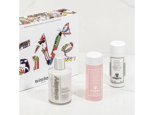 SISLEY SET (EMULSION ECOLOGIQUE 125ML+CLEANSING MILK with White Lily all skin 100ML+FLORAL TONNING LOTION dry/sensitive skin 100ML)