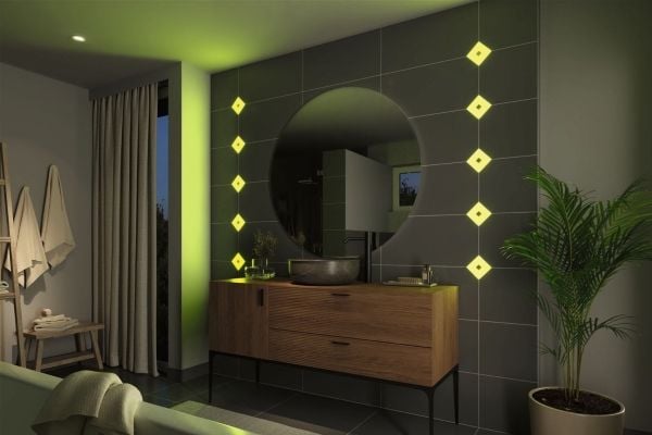 Paulmann 784.14, Smartvegglampe, ZigBee, Hvit, LED, Aluminium, Plast, 2700 K