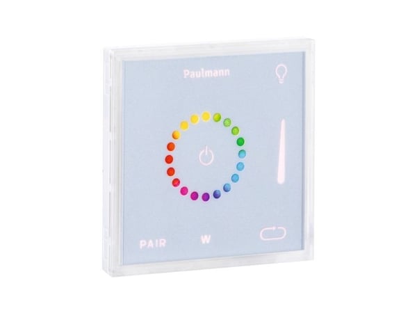 Paulmann Square Touch Modul, Röra, Vit, Gjuten aluminium, Plast, IP44, 25 m, 100 mm