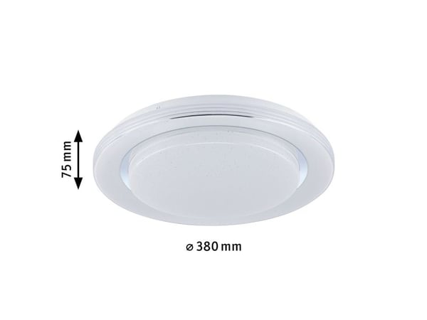 Paulmann 70546, 1600 lm, IP20, krom, hvit