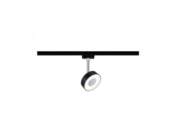 Paulmann Circle, Spotlight på skinne, LED, 5 W, 2700 K, 210 lm, Sort, Kromfarget