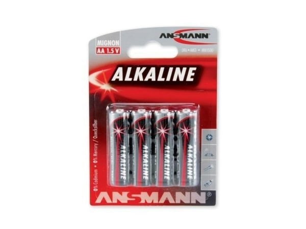 ANSMANN Mignon - Batteri 4 x AA-type - Alkalisk