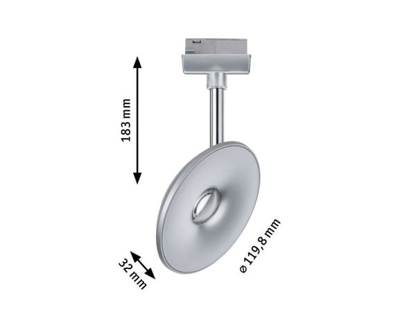 Paulmann Sphere, Kiskon valonheitin, LED, 7 W, 2700 K, 500 lm, Kromi