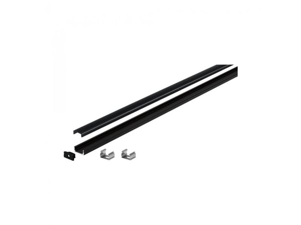 Paulmann Base, Modulær profil, Sort, Aluminium, Plast, 1000 mm, 9 mm, 17 mm
