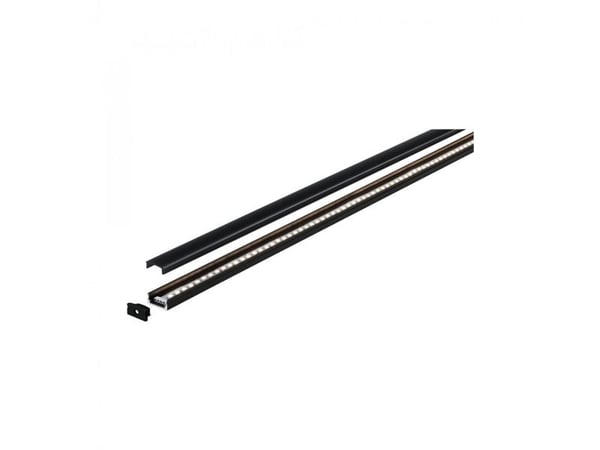 Paulmann Base, Modulær profil, Sort, Aluminium, Plast, 1000 mm, 9 mm, 17 mm