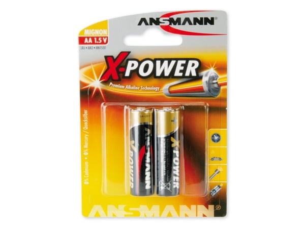 ANSMANN X-POWER Mignon AA - Batteri 2 x AA-type - Alkalisk