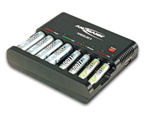 ANSMANN Powerline 8 - Akkulaturi/virtalähde (USB)