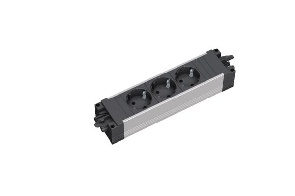 Bachmann 336.600, Musta, 3 AC-pistorasia(a), 230 V, 3680 W, 16 A