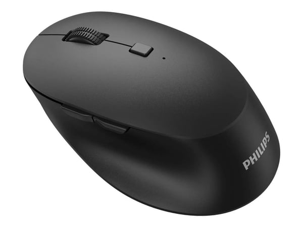 Philips SPK7607B - 6000 Series - mus - ergonomisk - högerhänt - optisk - 7 knappar - trådlös - 2.4 GHz, Bluetooth 3.0, Bluetooth 5.0 - trådlös USB-...
