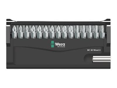 Wera Bit-Check 30 Wood 2 - Ruuvimeisselisarja - 30 kpl - pidikkeessä