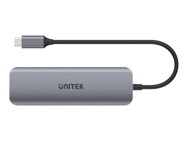 Unitek uHUB P5+ H1107C - Hub - 3 x USB 3.1 Gen 1 + 1 x USB-C 3.1 Gen 1 - stasjonær