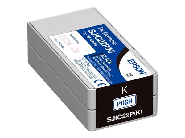 Epson SJIC22P(K) - Svart - original - blekkpatron - for TM C3500