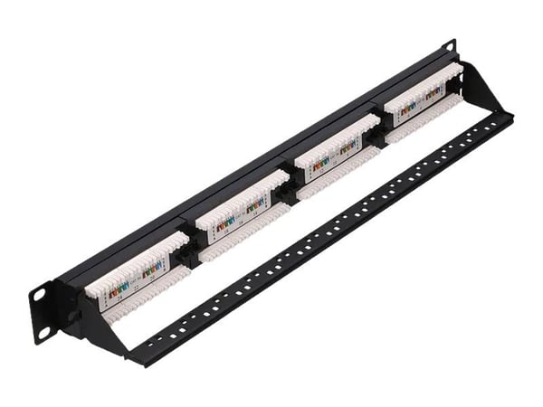 Extralink - Koblingspanel - rackmonterbar - CAT 5e - UTP - RJ-45 X 24 - 1U - 19"