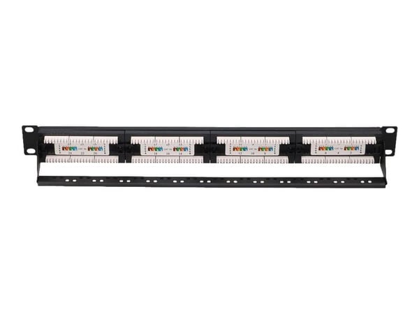 Extralink - Koblingspanel - rackmonterbar - CAT 5e - UTP - RJ-45 X 24 - 1U - 19"