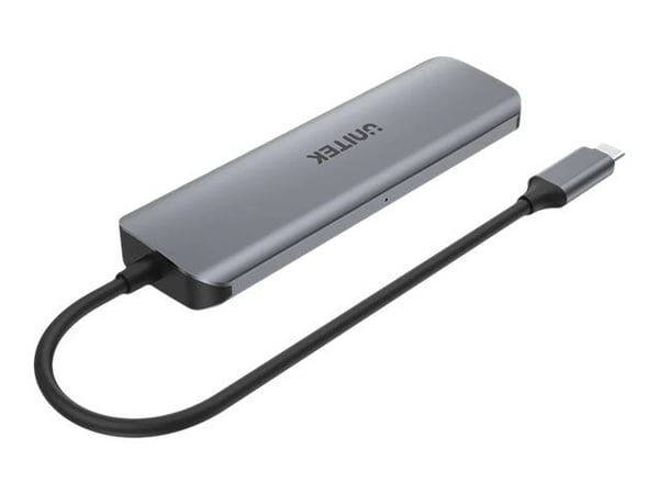Unitek uHUB P5+ H1107C - Hub - 3 x USB 3.1 Gen 1 + 1 x USB-C 3.1 Gen 1 - stasjonær