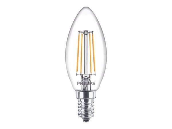 Philips Philips LED-stearinlys E14 2-pakning 4,3W (40W) 2700K 470lm Vintage