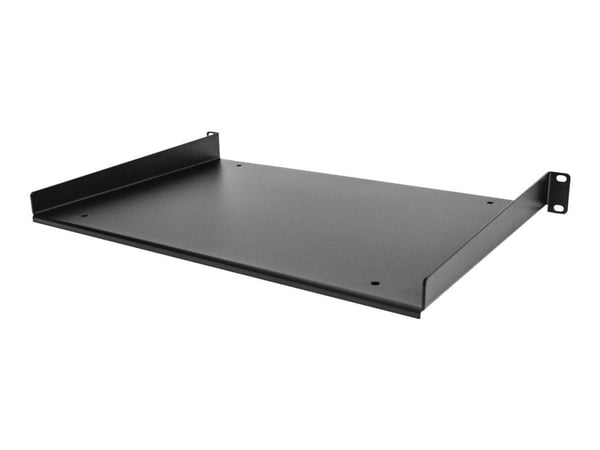 Startech 1U Fixed Server Rack Mount Shelf, 12in Deep Steel Universal Cantilever Tray for 19" AV/Data/Network Equipment Rack with Cage Nuts & Screws...