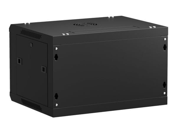 Netrack - Skap - veggmonterbar - svart - 6U - 19"