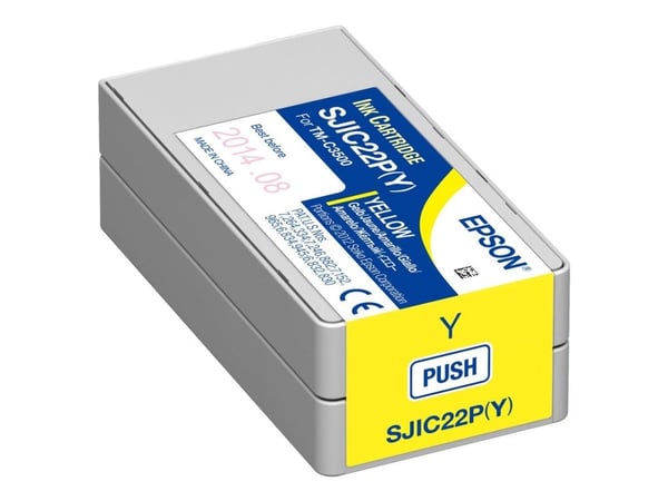 Epson SJIC22P(Y) - Gul - original - blekkpatron - for TM C3500