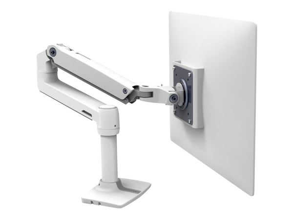 Ergotron LX - Monteringssett (leddarm, skrivebordsklemmemontering, stang, utvidelsesbøyle) - for LCD-skjerm - aluminium, stål - hvit - skjermstørre...