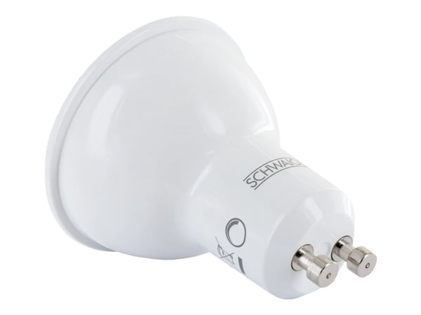 Schwaiger - LED-pære for søkelys - GU10 - 6 W (ekvivalent 50 W) - klasse G - RGBW-lys - 1800-6500 K - hvit