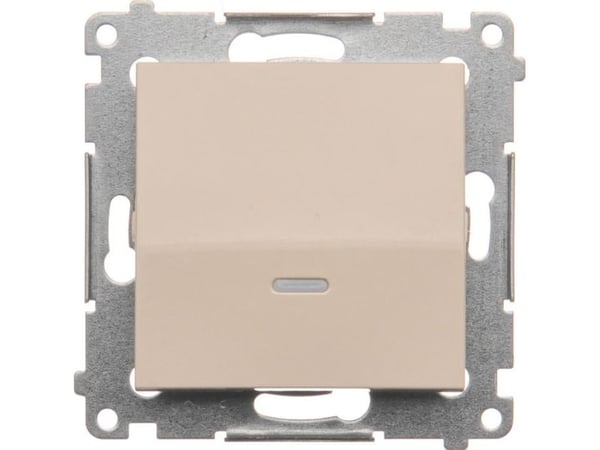 Kontakt-Simon DP1L.01/41, Painikekytkin, Muovi, Valkoinen, IP20, IP44, 250 V, 10 A