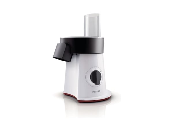 Philips Viva Collection HR1388/80 salatkutter, 600 RPM, Plast, Sikkerhetslåssystem, Svart, Rød, Hvit, Rustfritt stål, Plast