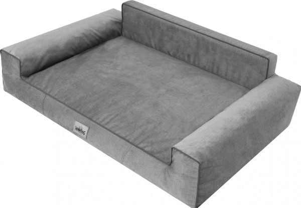 Hobbydog ligge-/hundekurv Glamour Nowy, grå fancy, str. XL