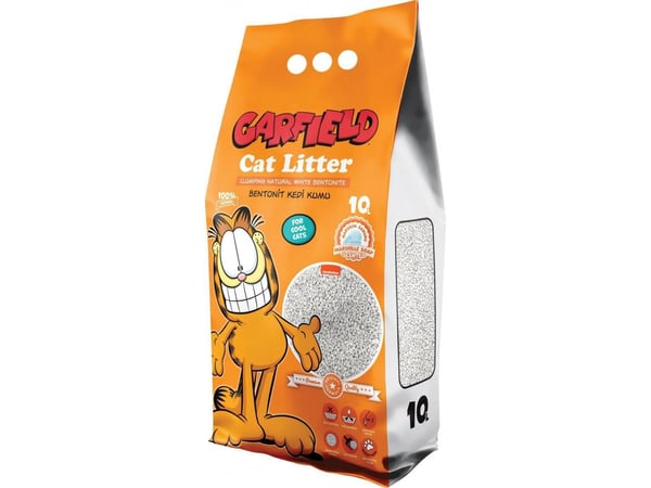 Garfield kattemark/bentonitt kattegrus 10L + marsylisk såpe Garfield kattemark/bentonitt kattegrus 10L + marsylisk såpe