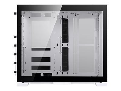 Lian Li O11 Dynamic Mini - Tower - ATX - sidepanel med vindu (herdet glass) - ingen strømforsyning (SFX12V/SFX-L12V) - snøhvitt - USB/lyd