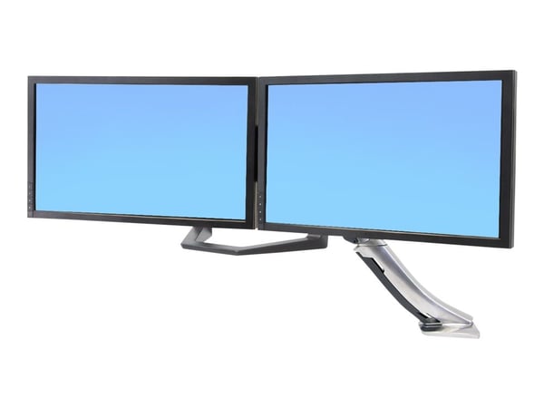 Ergotron - Monteringssett (håndtak, dobbel skjermfeste) - for 2 LCD-skjermer - svart - skjermstørrelse: 17"-24" - for P/N: 45-353-026