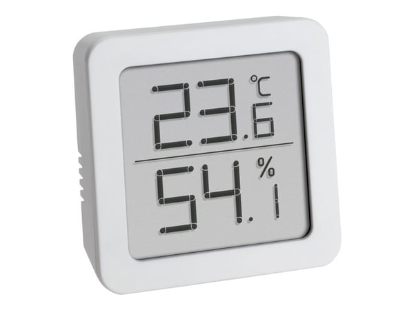 TFA - Värmehygrometer - digital - vit