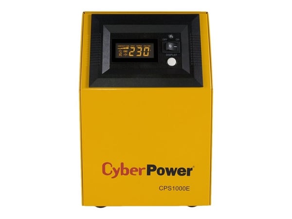 CyberPower CPS1000E - UPS - AC 220/230/240 V - 700 watt - 1000 VA - uten batteri - utgangskontakter: 2 - gul