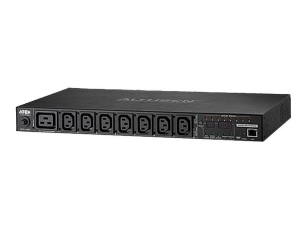 ATEN PE8208G eco PDU - Kraftdistributionsenhet (kan monteras i rack) - AC 100-240 V - 3680 VA - Ethernet 10/100 - ingång: IEC 60320 C20 - utgångsko...
