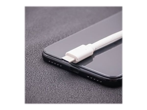 Qoltec - USB-kabel - USB-C (hann) til USB-C (hann) - USB 3.1 - 1 m - hvit