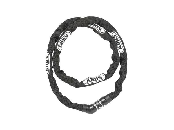 ABUS 4804C, kedjelås, svart, plast, stål, syntetiskt, stål