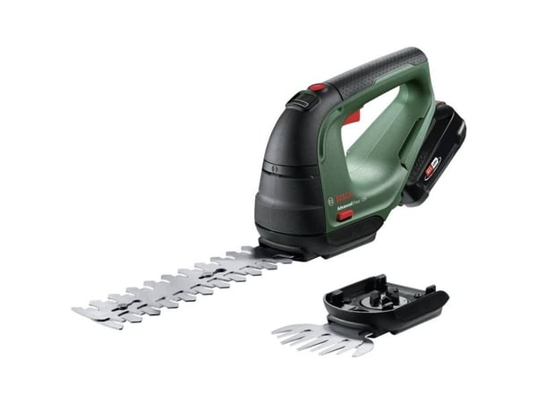Bosch Advanced Shear 18V-10 - Kombinert gress-/buskkutter - trådløs - 18 V - 2 Ah - 20 cm - tannavstand: 8 mm - 1.45 kg