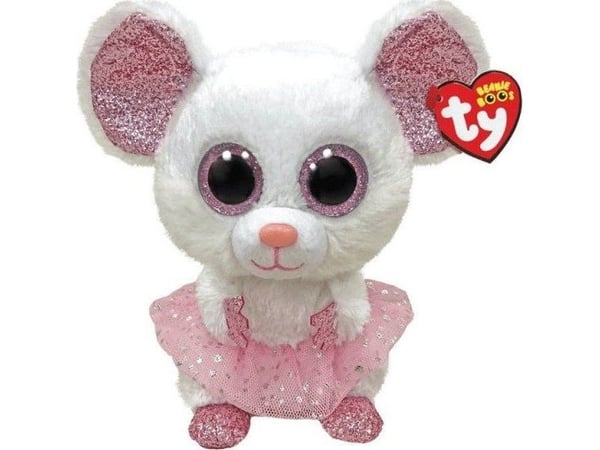 TY BEANIE BOOS Nina hiiri valkoinen ballerina 24cm 36488 36488