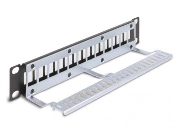 DeLOCK 66874, Musta, Metalli, 1U, 254 mm, 72 mm, 44 mm